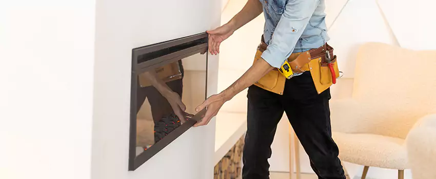 Metal Fireplace Installation in South Valley, Utah