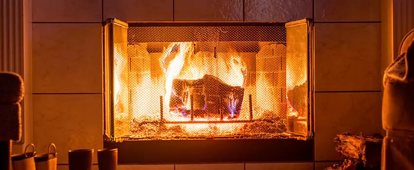 Mendota Hearth Landscape Fireplace Installation in South Valley, Utah