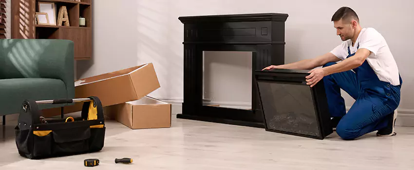 Old Rusted Metal Fireplace Repair And Replacement in South Valley, UT